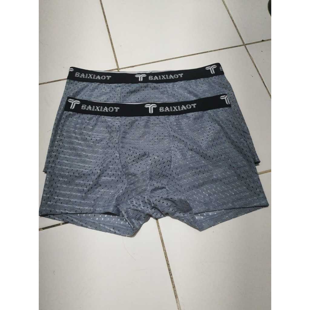 CELANA DALAM ICE BAHAN ADEM BOXER CELANA DALAM PRIA PAKAIAN DALAM PRIA UKURAN XL XXL 2XL