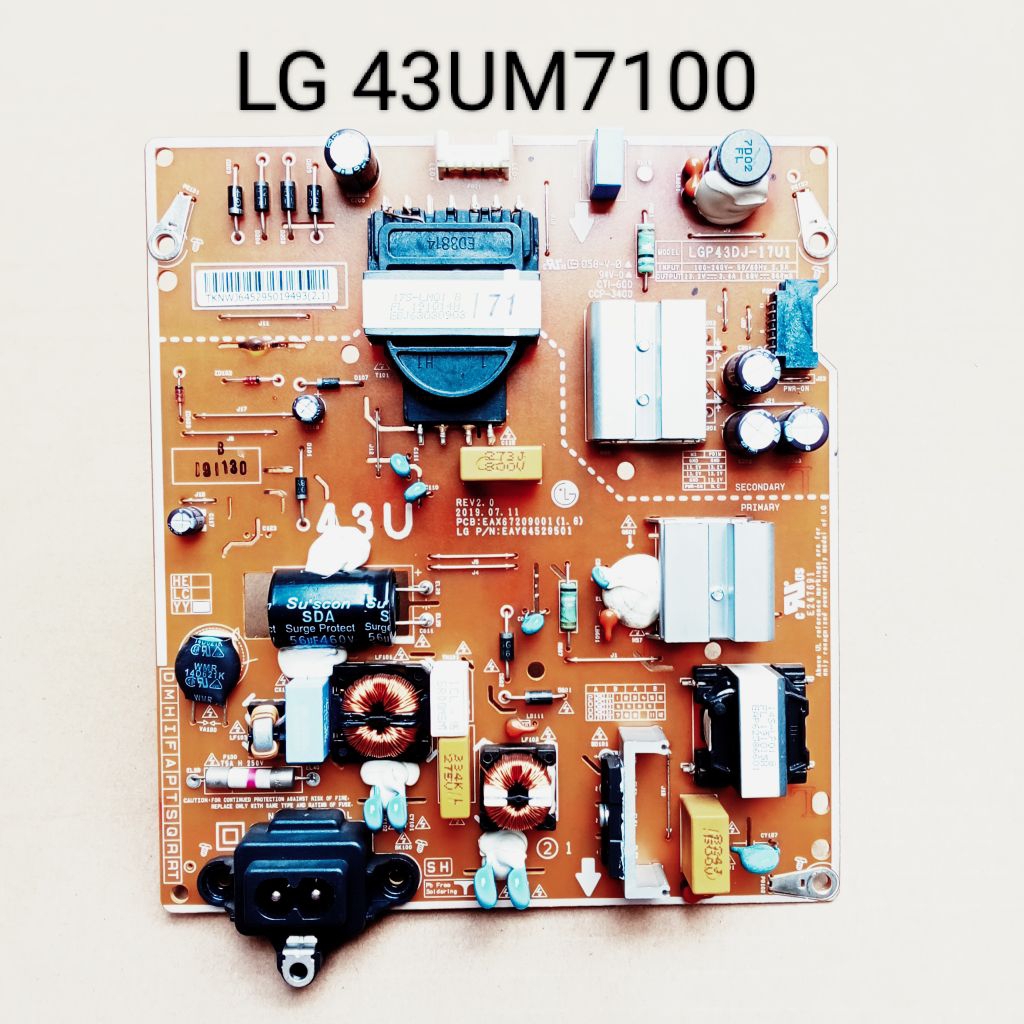 PSU Power Suplay Tv LED LG Digital Smart 43UM7100PTA