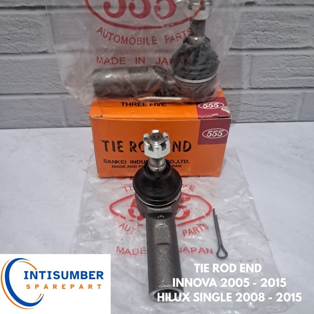 TIE ROD END INNOVA 2005 - 2015 HILUX SINGLE  2007 - 2015 MERK 555 JAPAN ORIGINAL