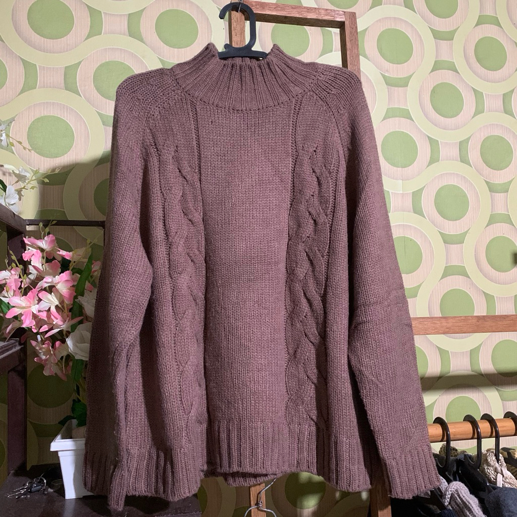 Baju RAJUT kepang-kepang