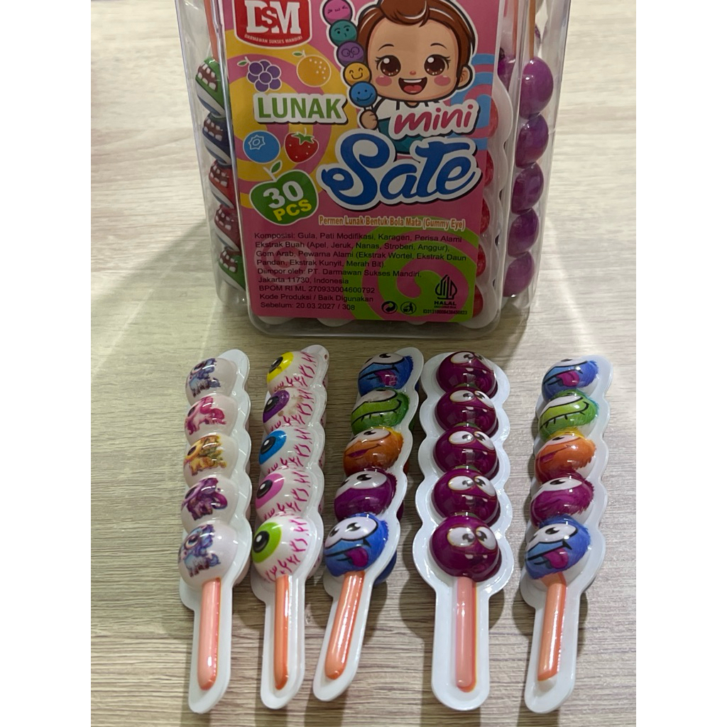 

DSM PERMEN LUNAK TUSUK SATE PAKET 5PCS