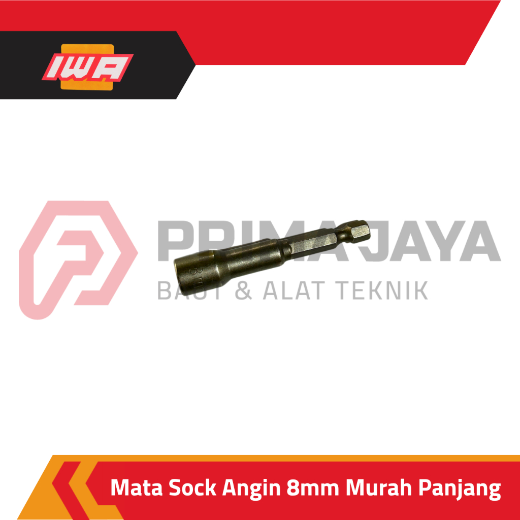 MATA SOCK ANGIN IMPACT / KUNCI SOCK ANGIN / IMPACT SOCKET 8 MM PANJANG IWA (SATUAN)