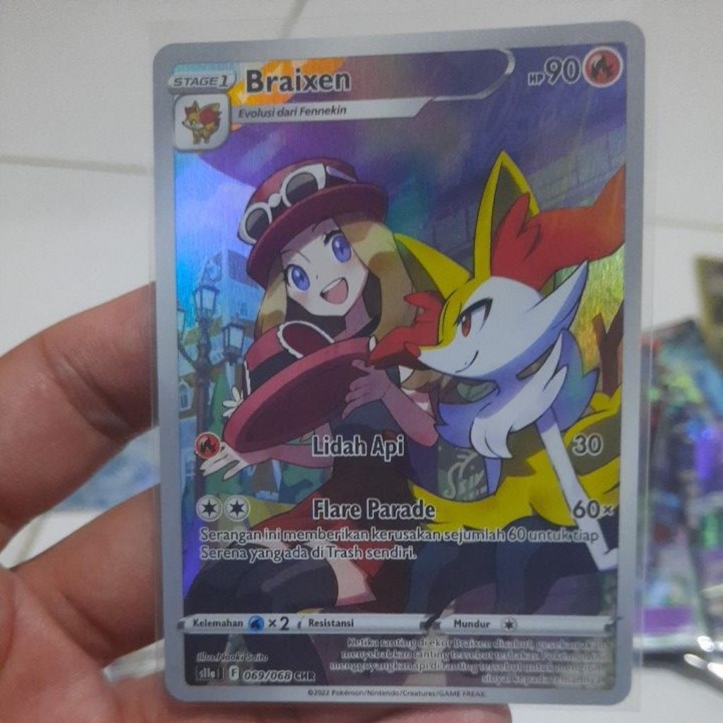 Pokemon Card Braixen CHR