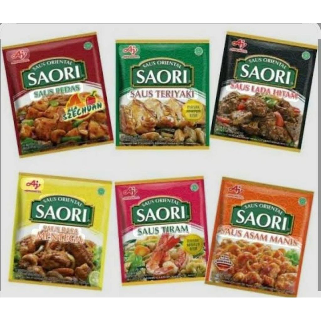 

Saori Oriental Saus Tiram / Teriyaki / Lada Hitam / Asam Manis