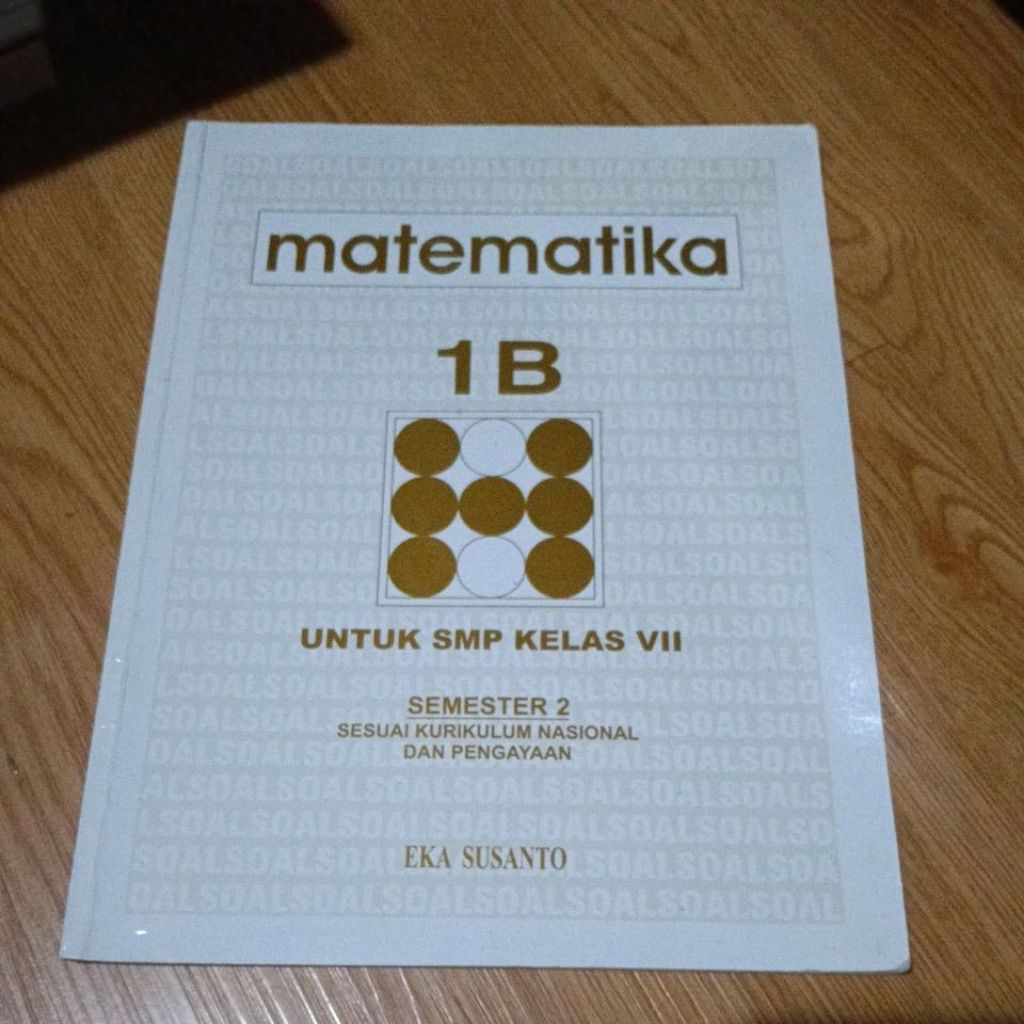Buku Bekas Pakai - Buku Latihan Soal-soal Matematika Kelas SMP 1 / Buku Latihan Matematika SMP Kelas