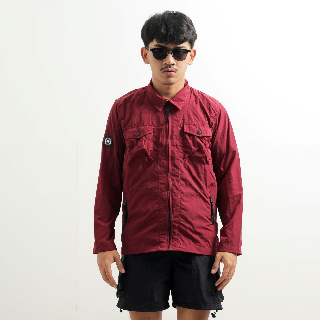 Troublemaker | Overshirt Jacket - Cambridge Burgundy