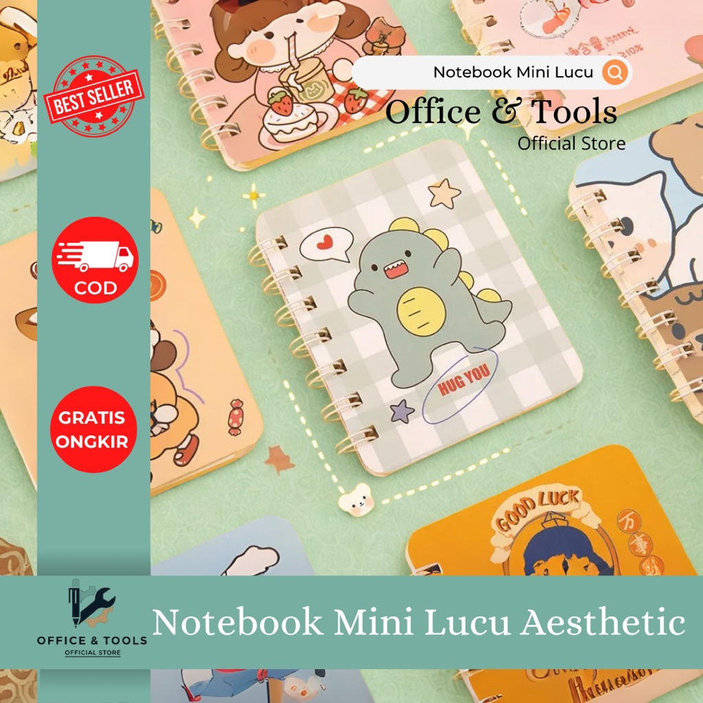 

Notebook Mini A7 Spiral Aesthetic Karakter Lucu Catatan Kecil Jurnal Office & Tools