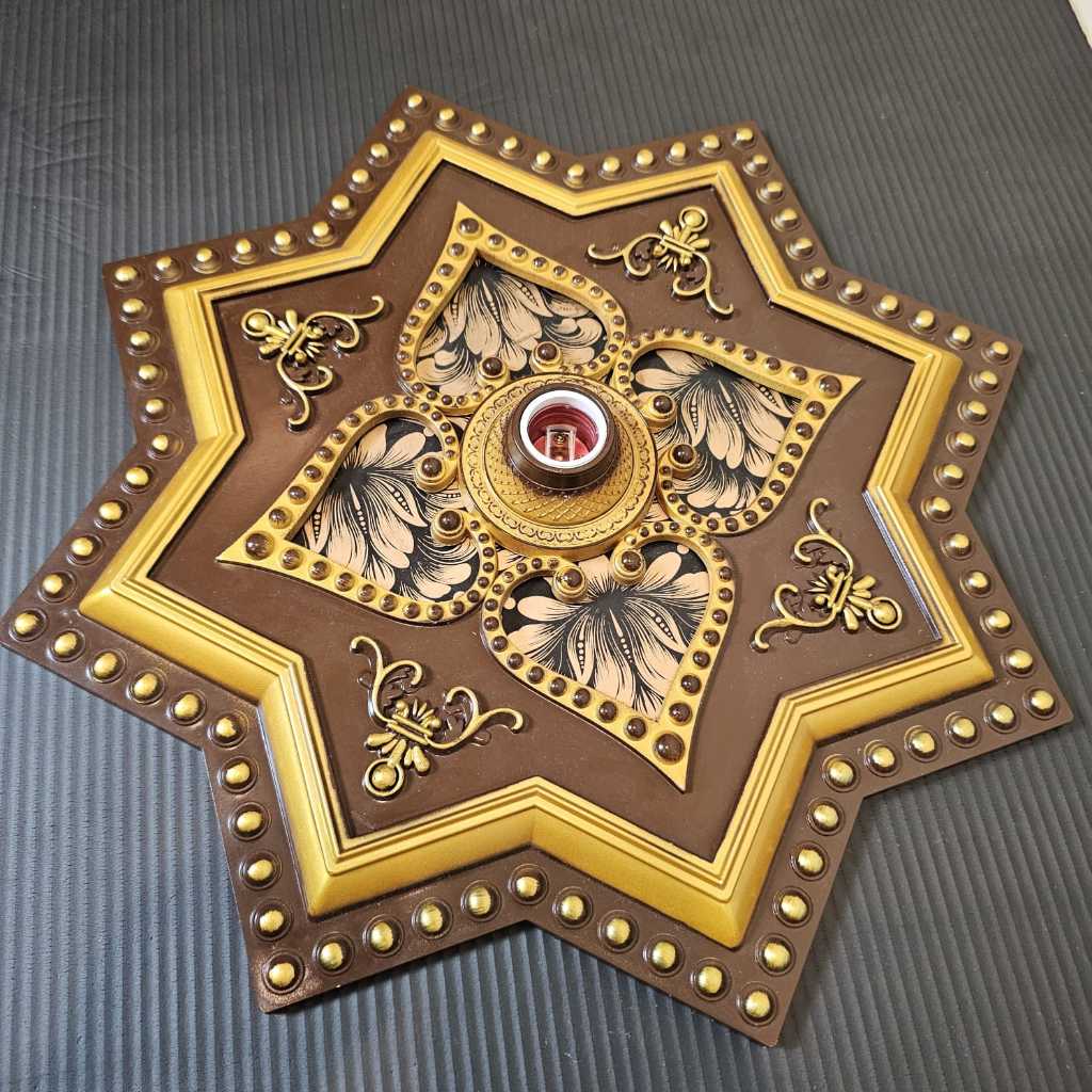 Fiting Lampu Ornamen hiasan plafon diameter 45 cm / FITTING LAMPU PLAFON/FITTING HIAS BESAR