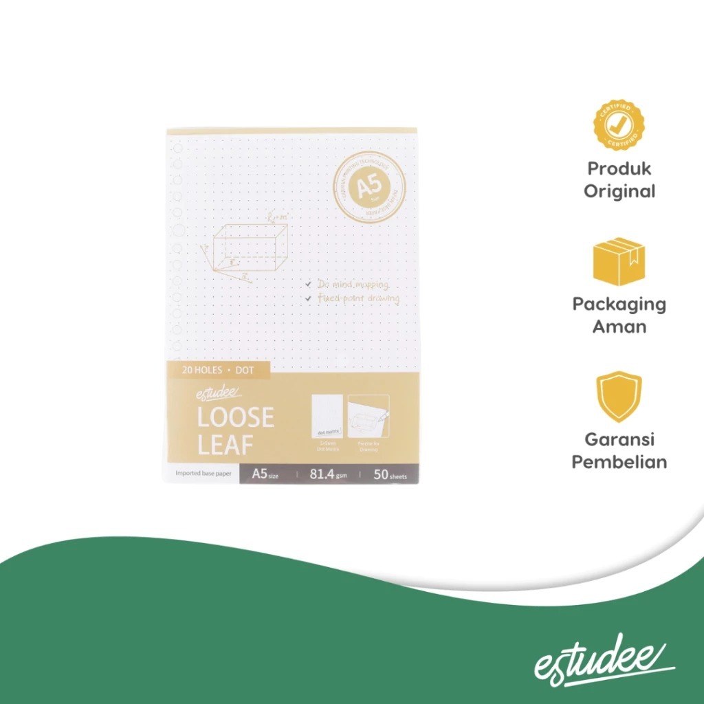 

Gramedia Karawaci - ESTUDEE LOOSE LEAF PREMIUM -DOT A5