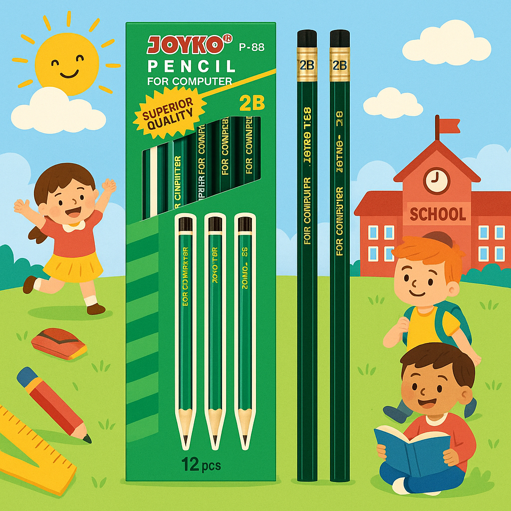 

JOYKO Pensil 2B Isi 12 Pcs P-88 | Pensil Sekolah stationery Kantor Alat Tulis Pensil Ujian LLY