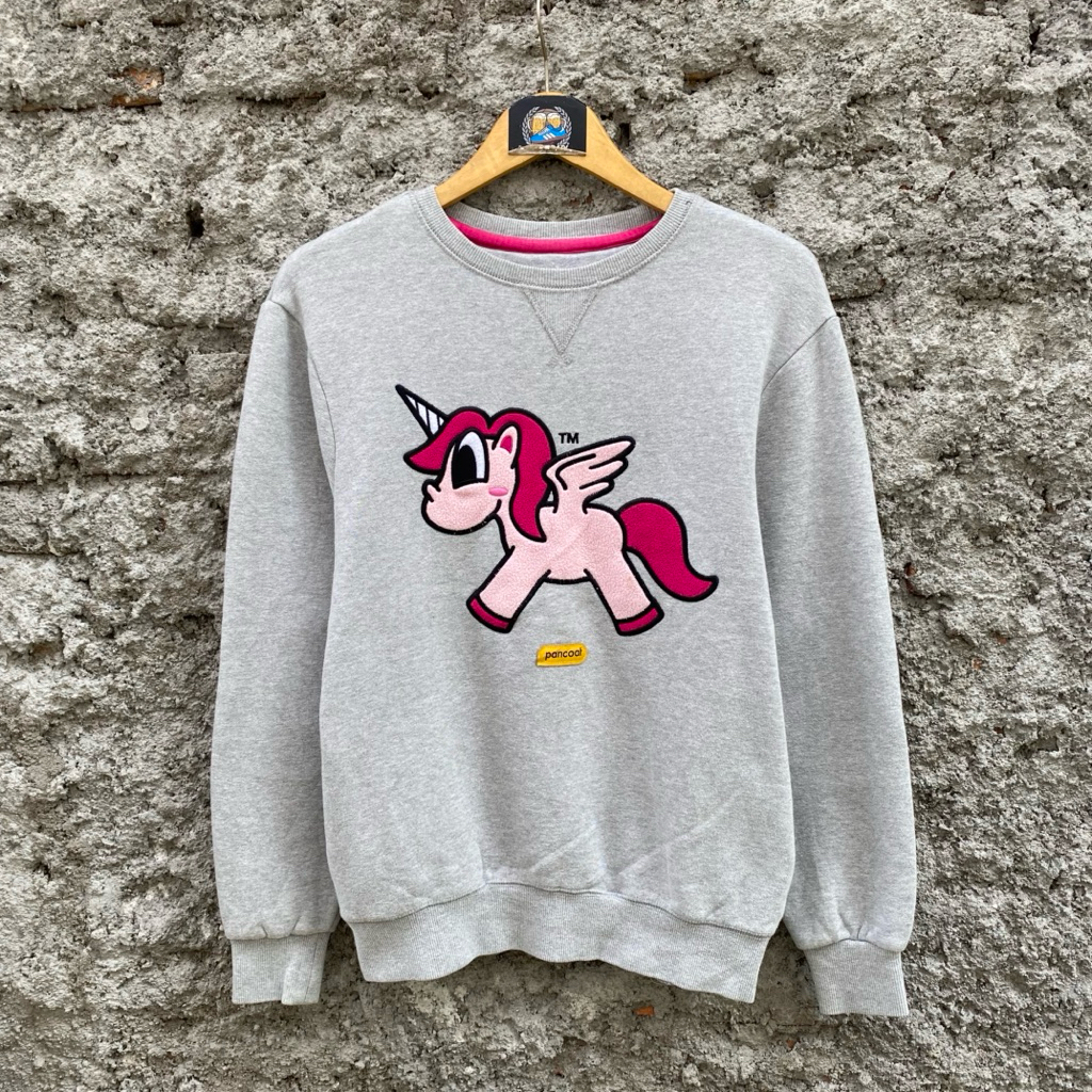 crewneck pancoat unicorn