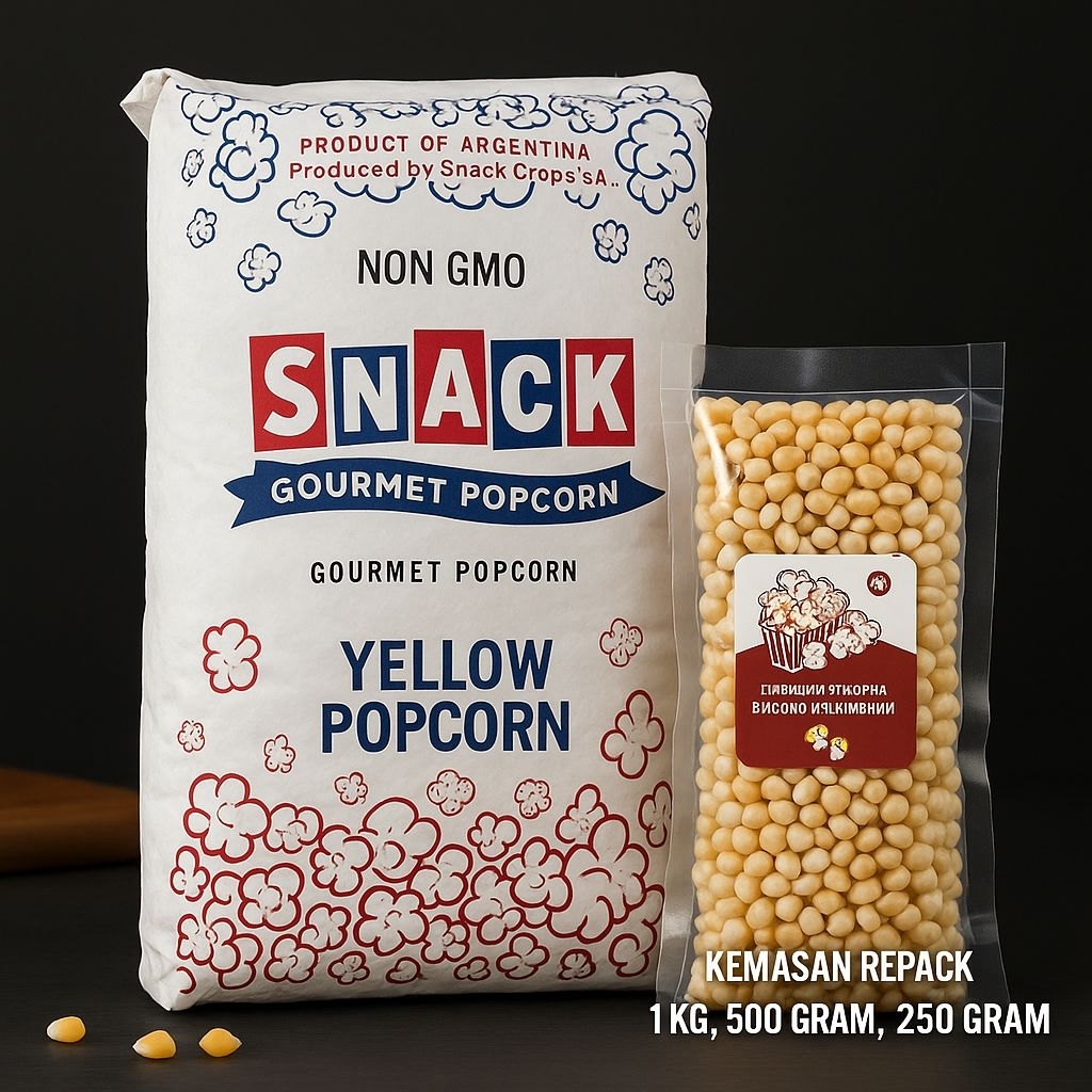 

Kemasan Repack Popcorn Mentah - 1kg-500 gram-250 gram