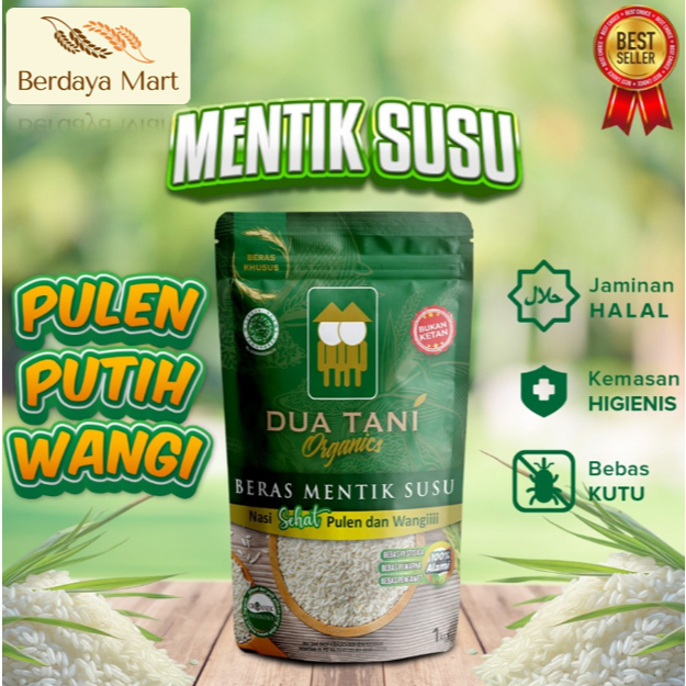 

[oddsolshop] pekanbaru/Dua Tani Beras Mentik Susu 1 kg / Beras Organik
