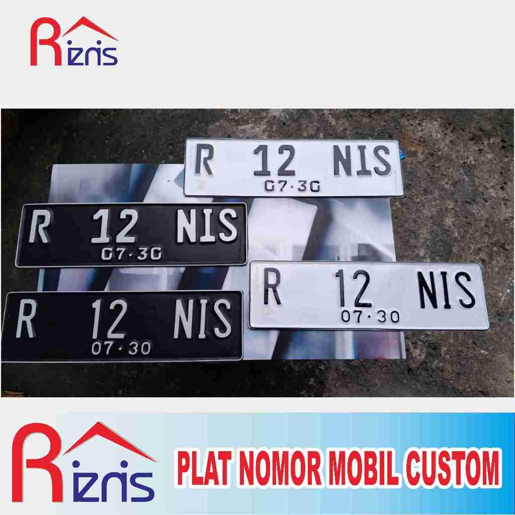 plat nomer mobil custom huruf angka stiker