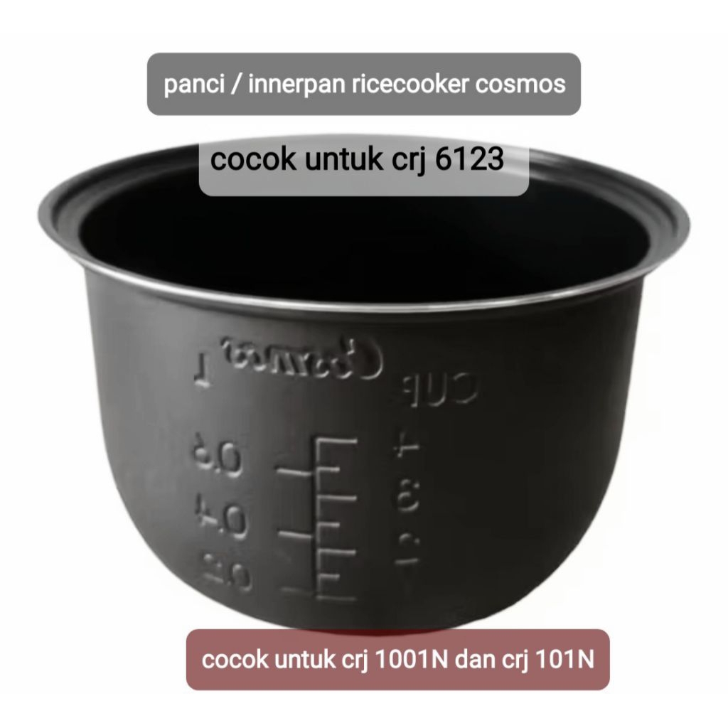Panci dalam ricecooker cosmos teflon anti lengket 0,6 ltr original