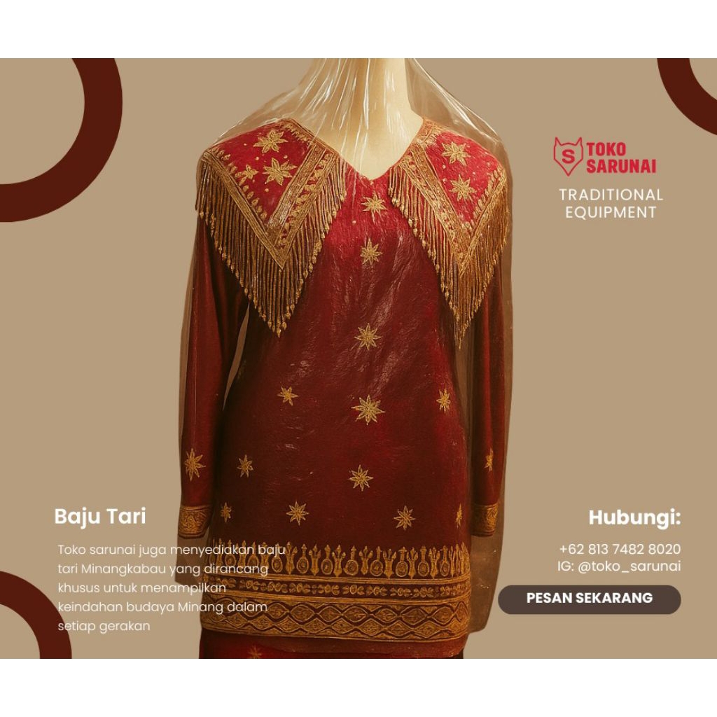 Baju Tari Adat Minang