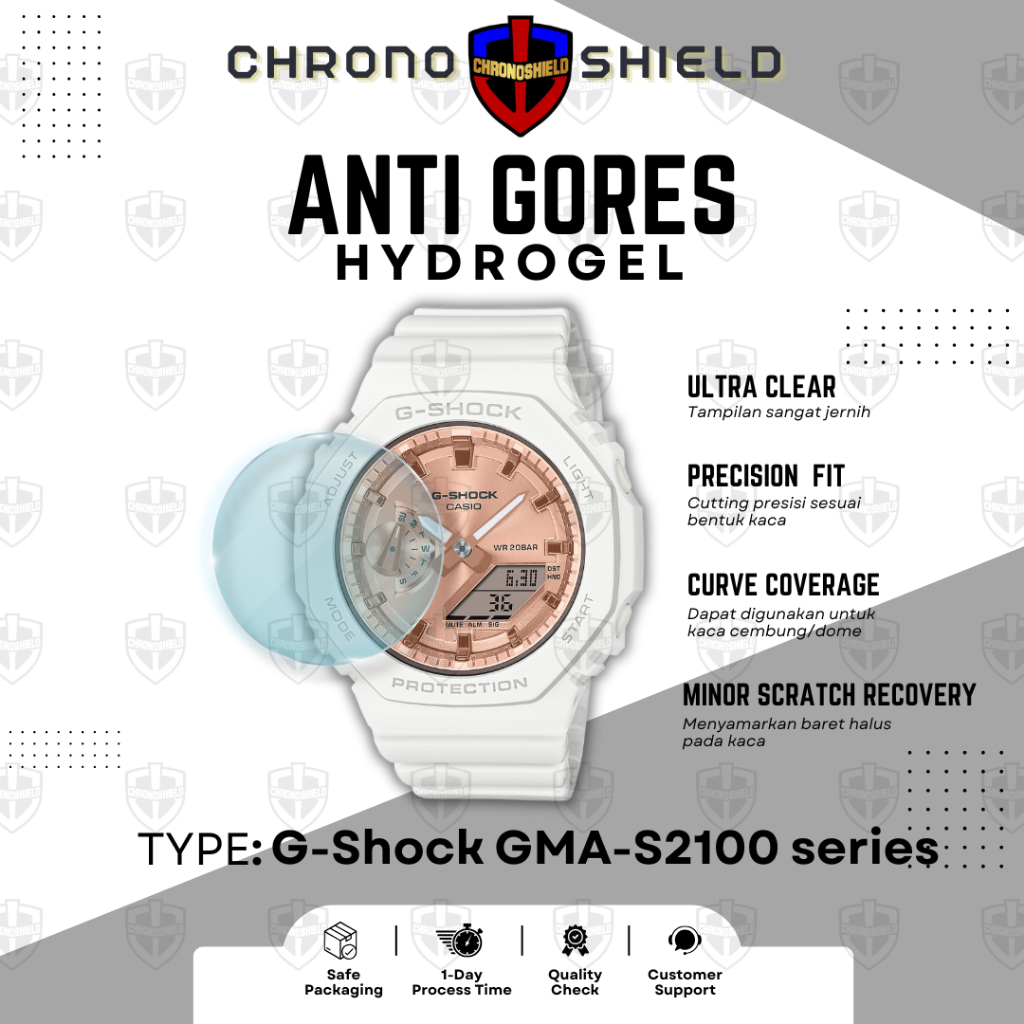 Anti Gores Casio G-Shock GMA S2100 GMA-S2100 Hydrogel