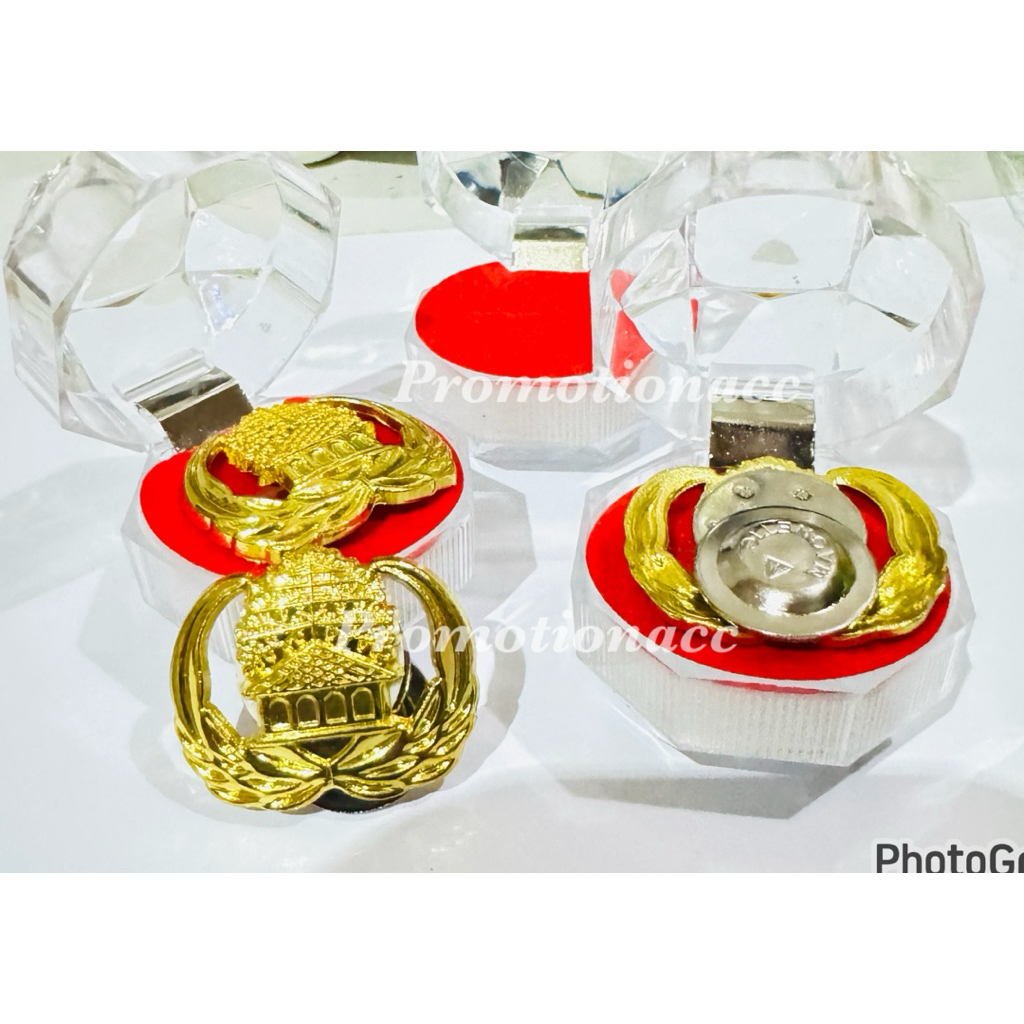 Pin KORPRI / Pin Korpri ASN P3K 3cm Magnet Plus Box Logam Sepuh Emas PREMIUM 100% ORIGINAL