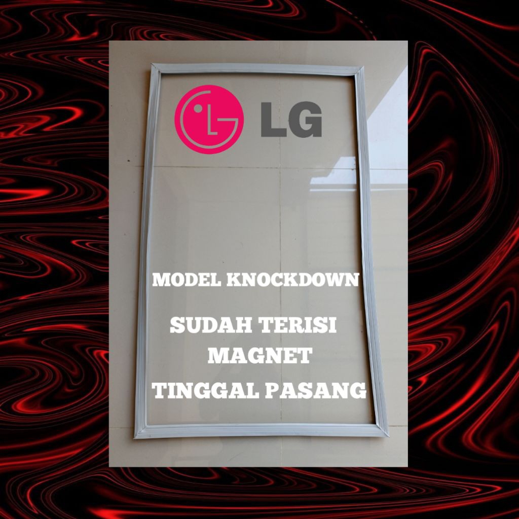 KARET GASKET PINTU KULKAS LG KNOCKDOWN 97 X 50 Cm