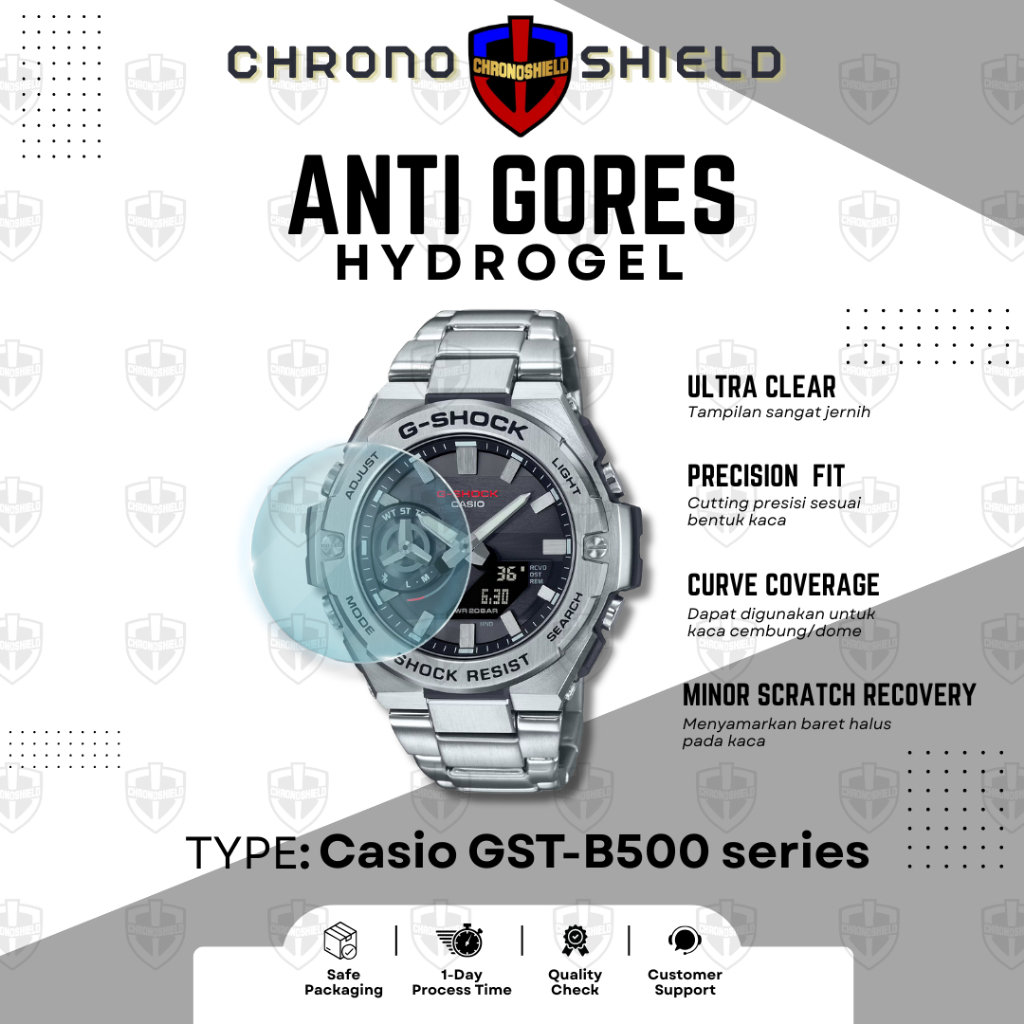 Anti Gores Casio G-Shock GST B500 GST-B500 Hydrogel