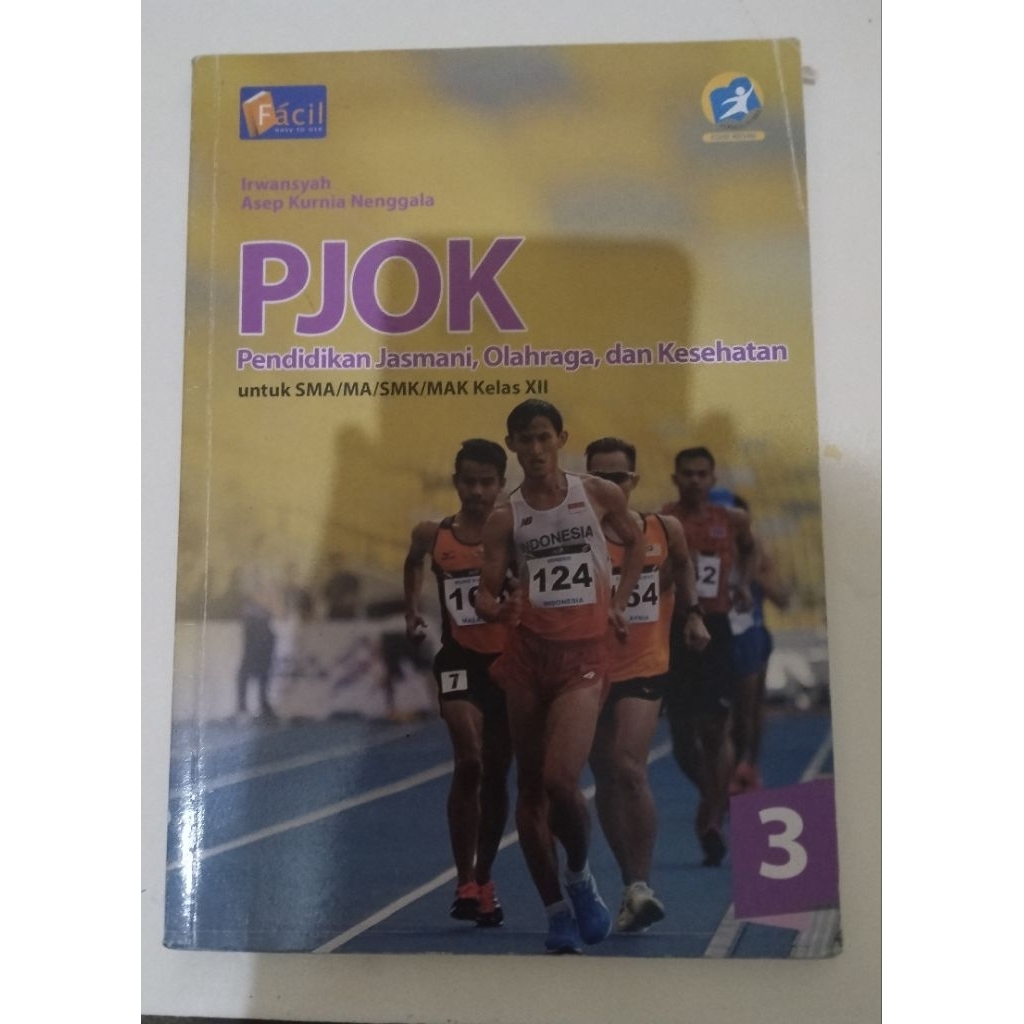 Buku Cetak PJOK kelas 12 penerbit Facil K13 edisi revisi