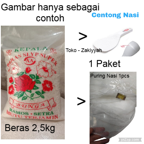 

New Beras Medium Beras Nasi 2,5kg + 2Item Beras Cap Bunga Beda Harga Beda Kulitas Beras