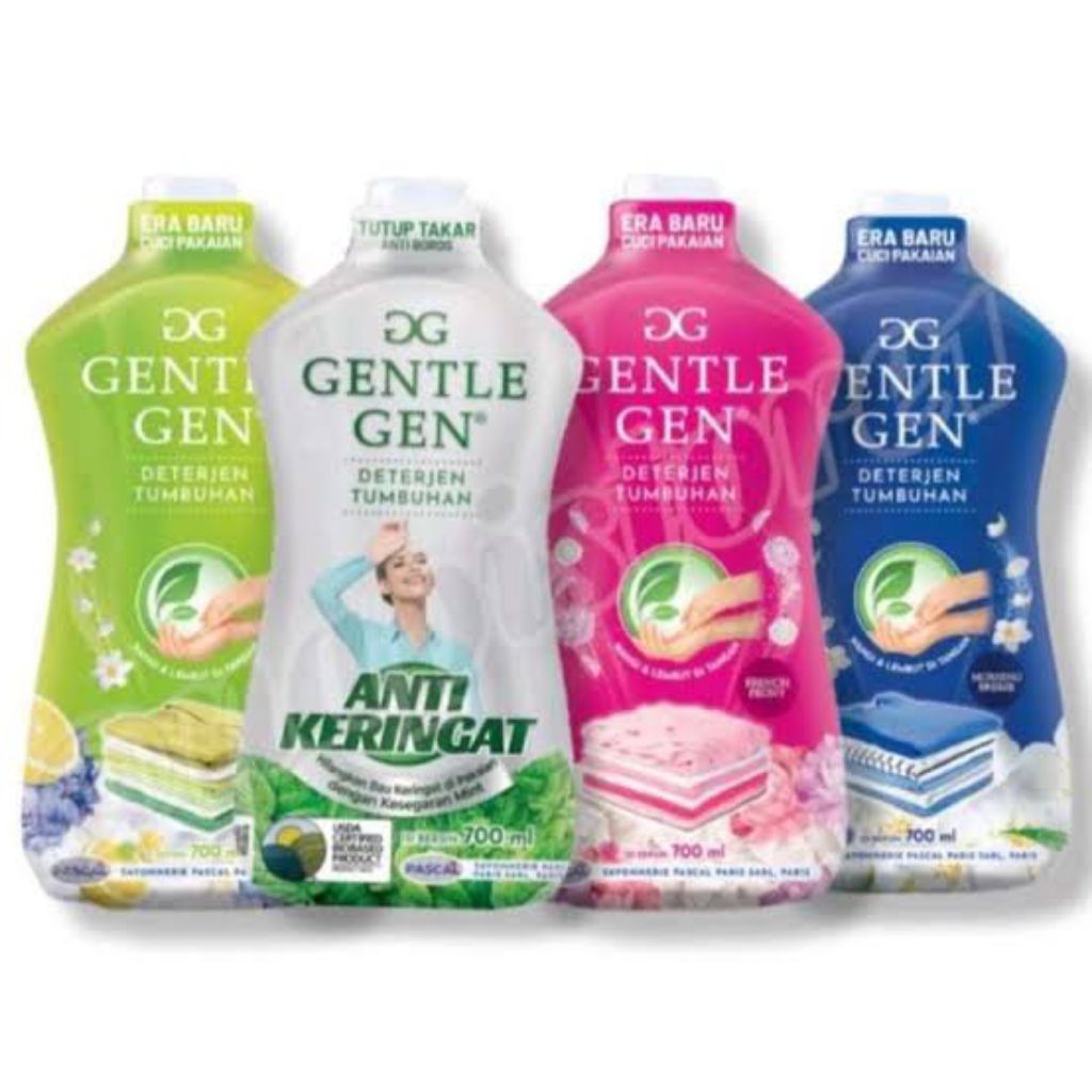 Gentle Gen  Deterjen Cair 700 ml varian Parisiene Garden (HIJAU)