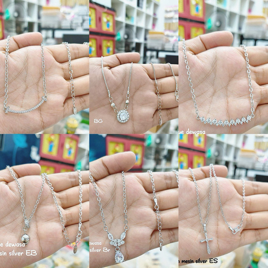 Kalung silver yaxiya jewelry