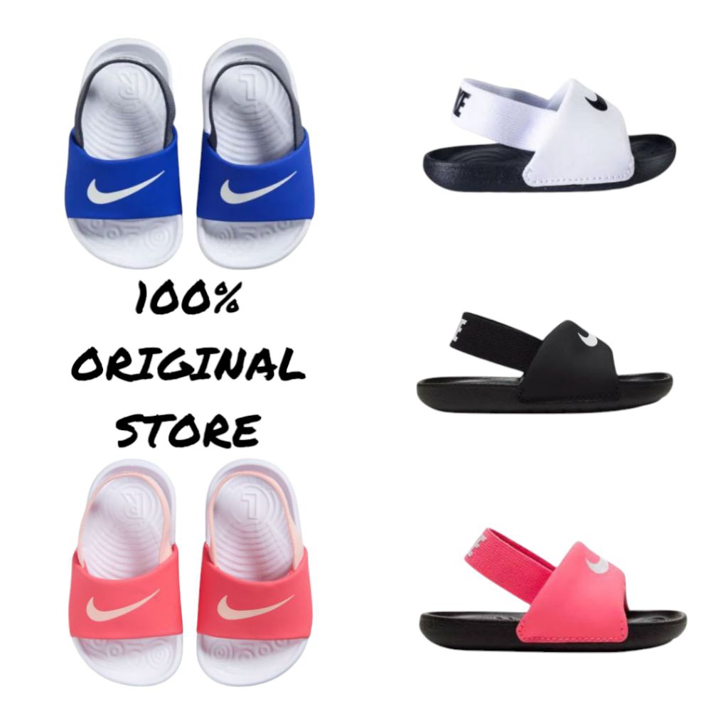 NIKE KAWA Slide Boys Girls Unisex Sandals Bayi Anak Sandal Tali Belakang