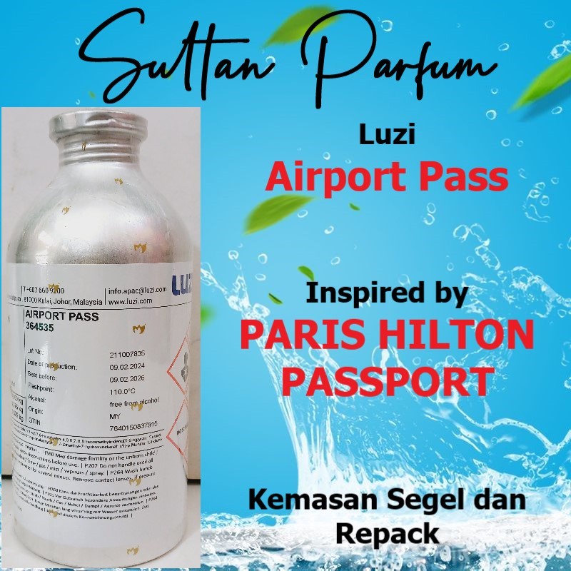 AIRPORT PASS by LUZI Bibit Parfum PARIS HILTON PASSPORT