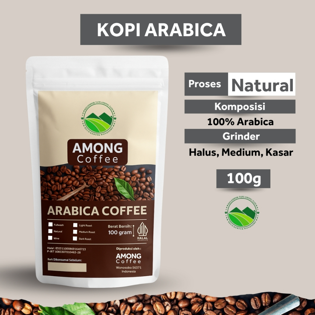 

Kopi Bubuk 100% Full Arabica Natural Gunung Sindoro Sumbing Temanggung By Among Coffee