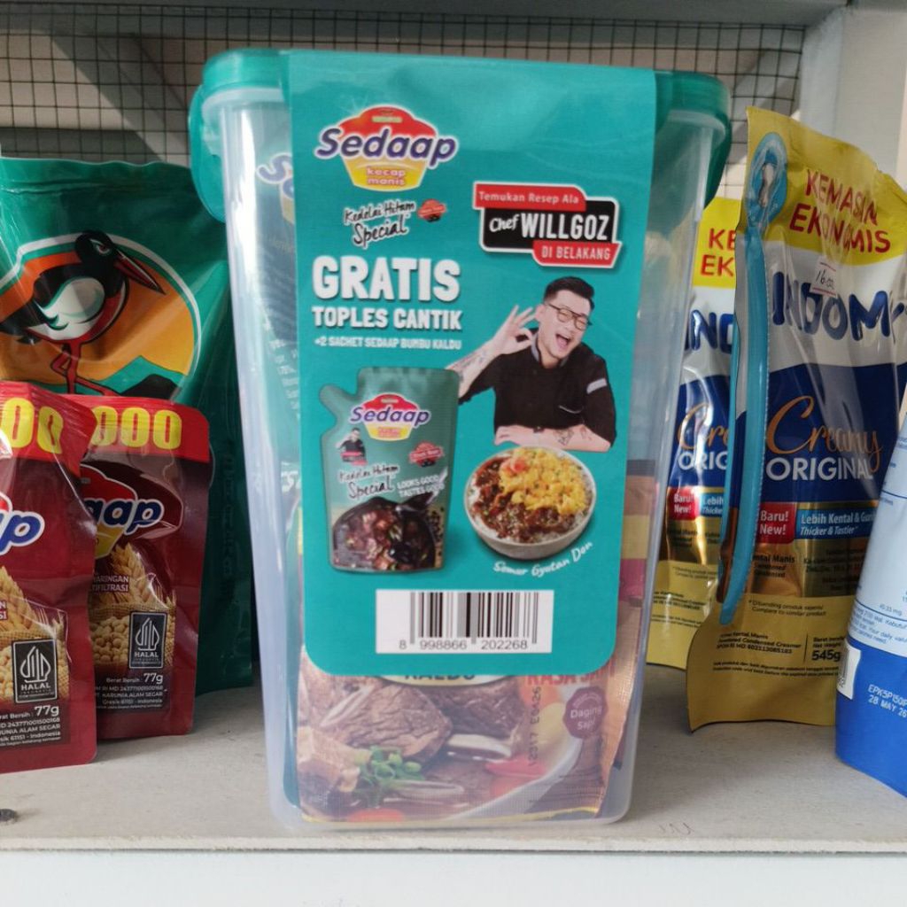 

Kecap Manis Sedap 725g gratis Toples Cantik