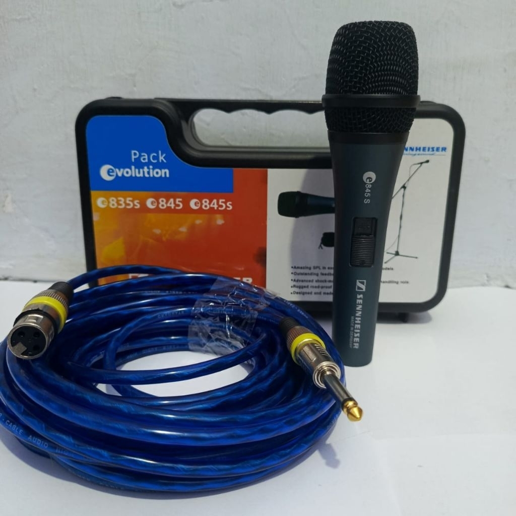 KABEL 10 MTR, MIK SENNHEISER ,FUUL BESI, MIK VOCAL PEKKA DAN JERNIH