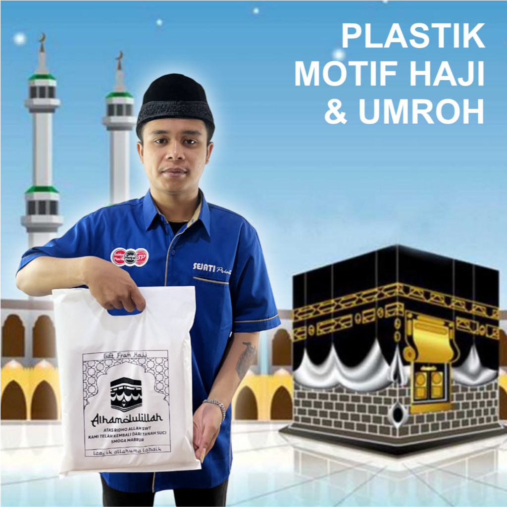 

(Isi 50 pcs) plastik plong 30 x 40 parsel haji dan umroh tas souvenir oleh oleh haji