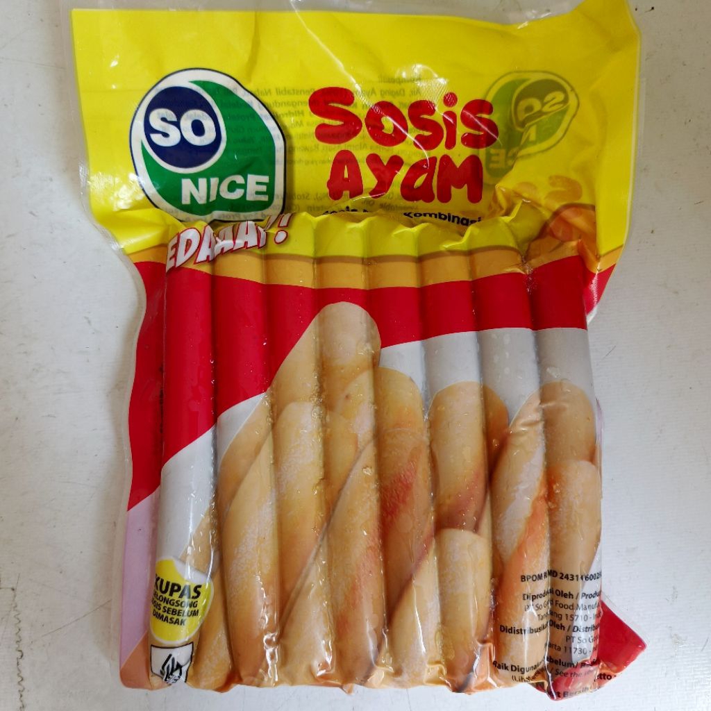 

Sosis ayam sonice so nice 500gr