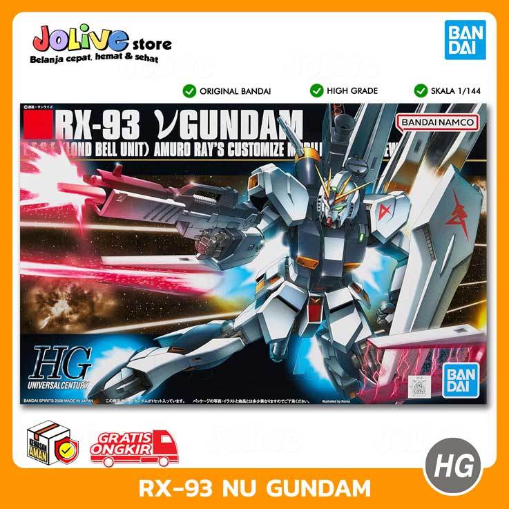HG NU GUNDAM HGUC RX93 1/144 BANDAI GUNPLA MODEL KIT