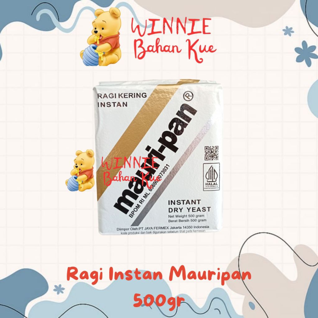 

Ragi Instan Mauripan 500gr , Pengembang Roti