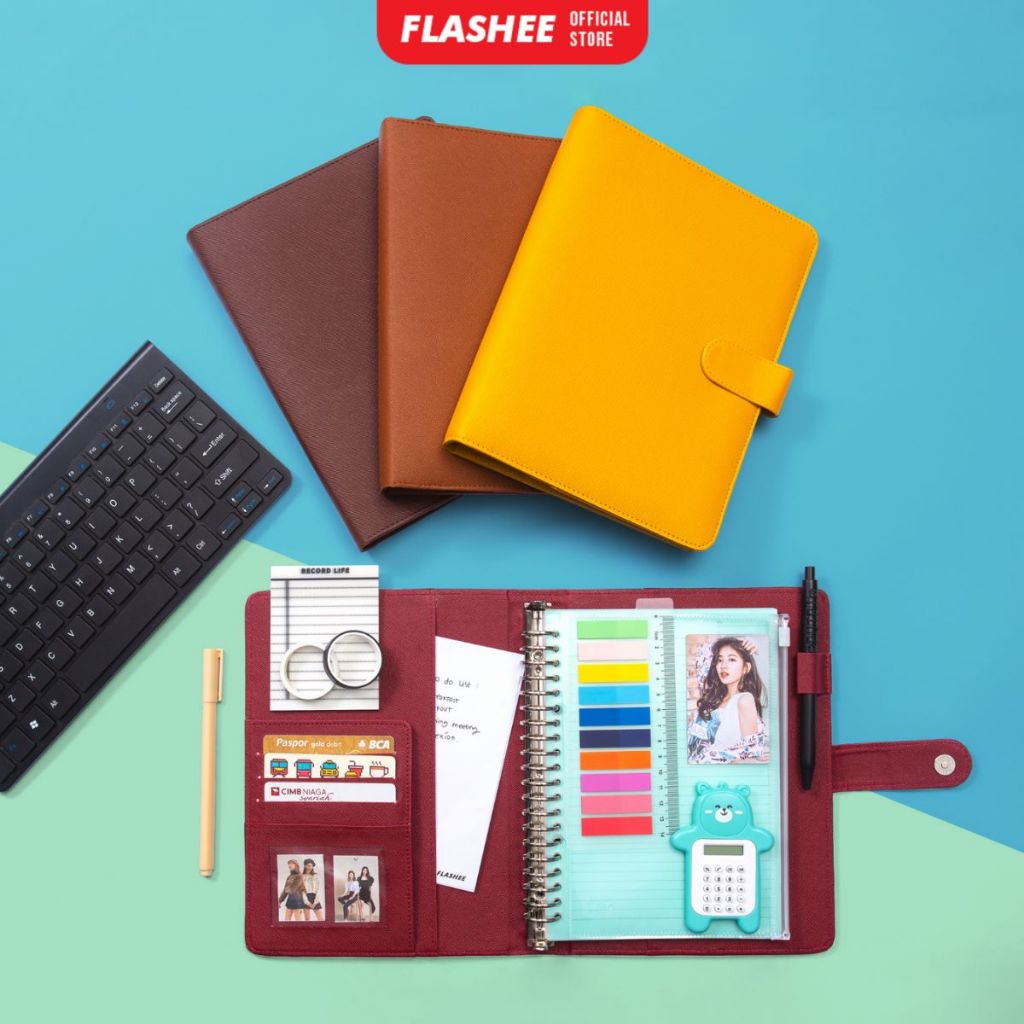 

Binder Polos Levi A5 20 Ring Ekslusif Agenda Magnetic Organizer A5 Buku Binder Kuliah Sekolah