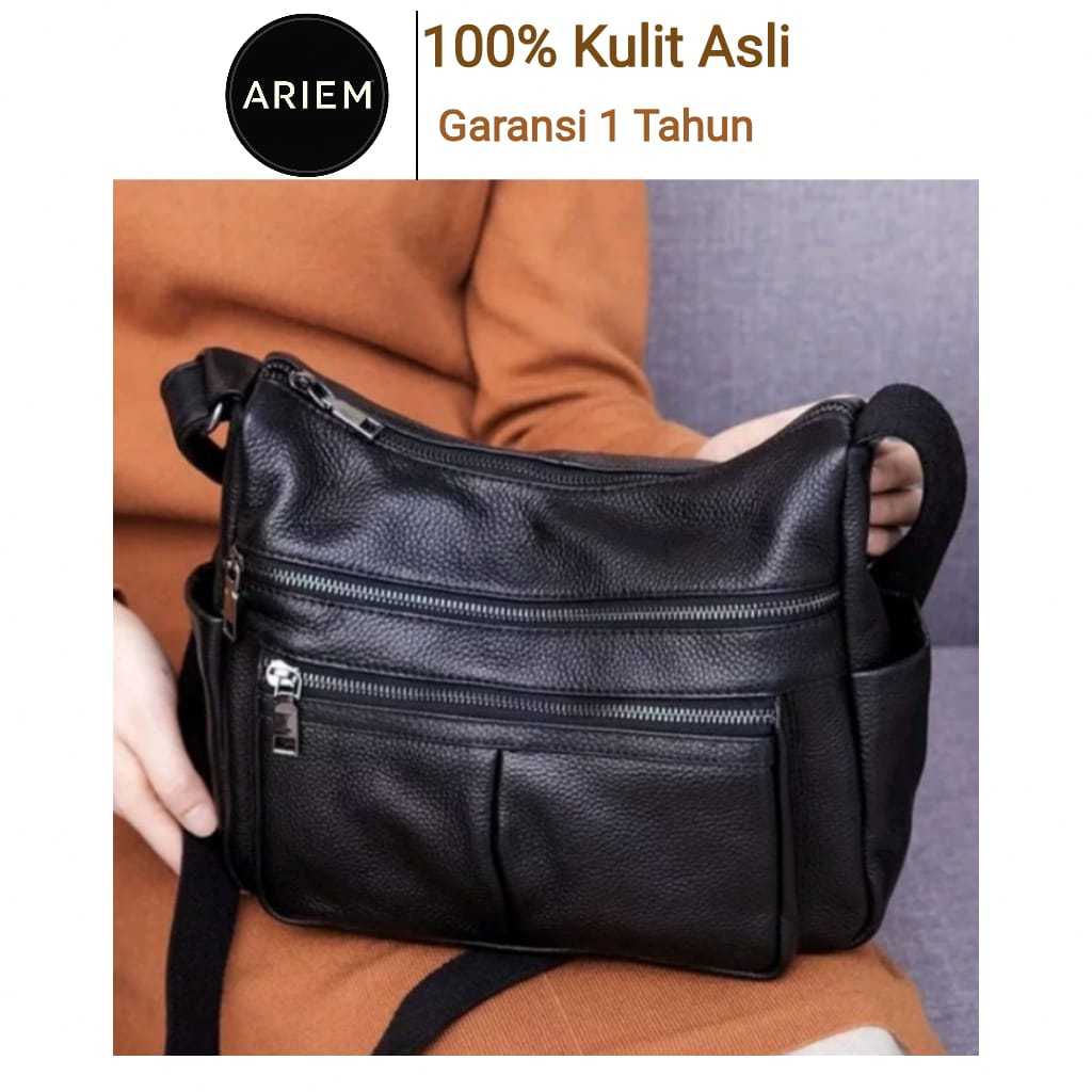 Tas Selempang Wanita/ Tas Kulit Sapi Asli(Size M-L)/ Tas Kulit Wanita/ Tas Pesta