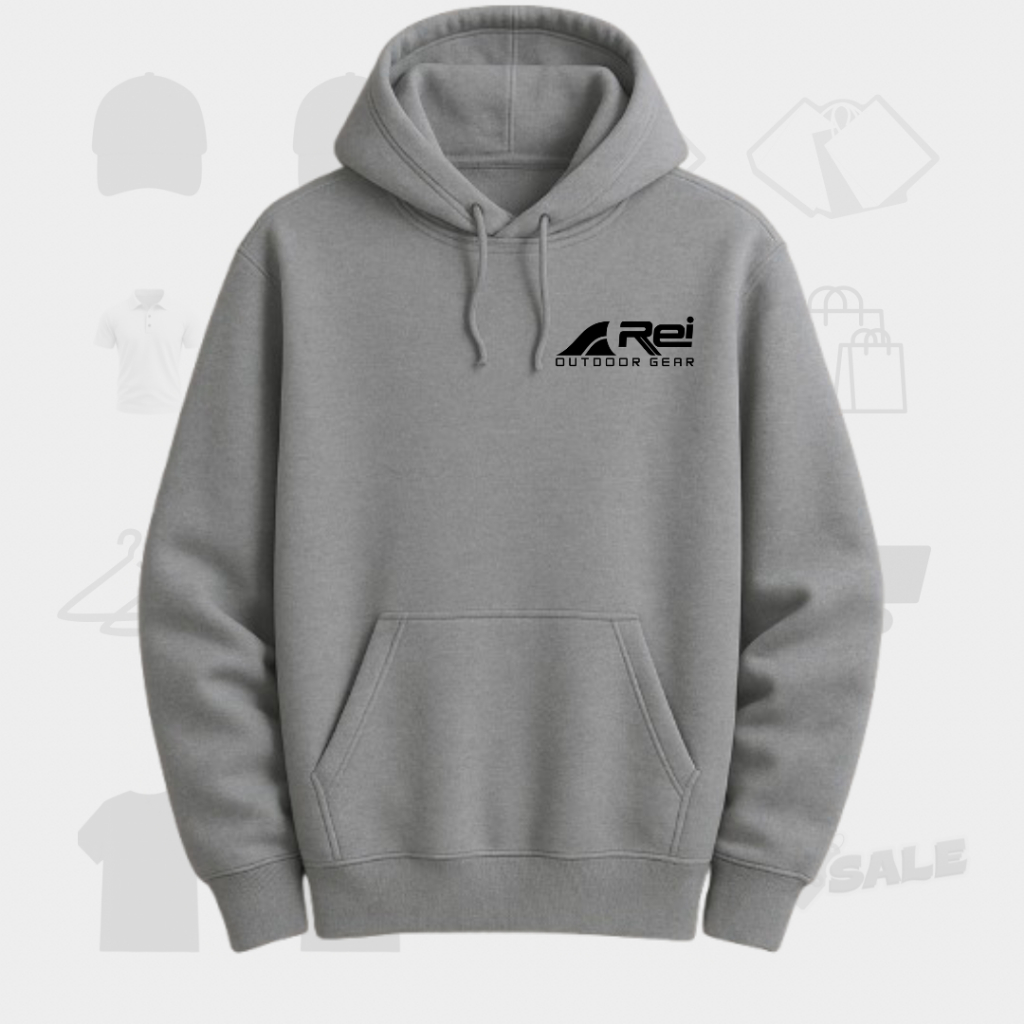 IDN - Jaket Sweater Hoodie - Terbaru Hoodie Distro Pria Wanita - REI Hitam