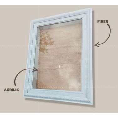 Pigura Fiber big | Frame fiber Ukir hiasan mahar | Pigura 3D | frame mahar | bingkai Foto