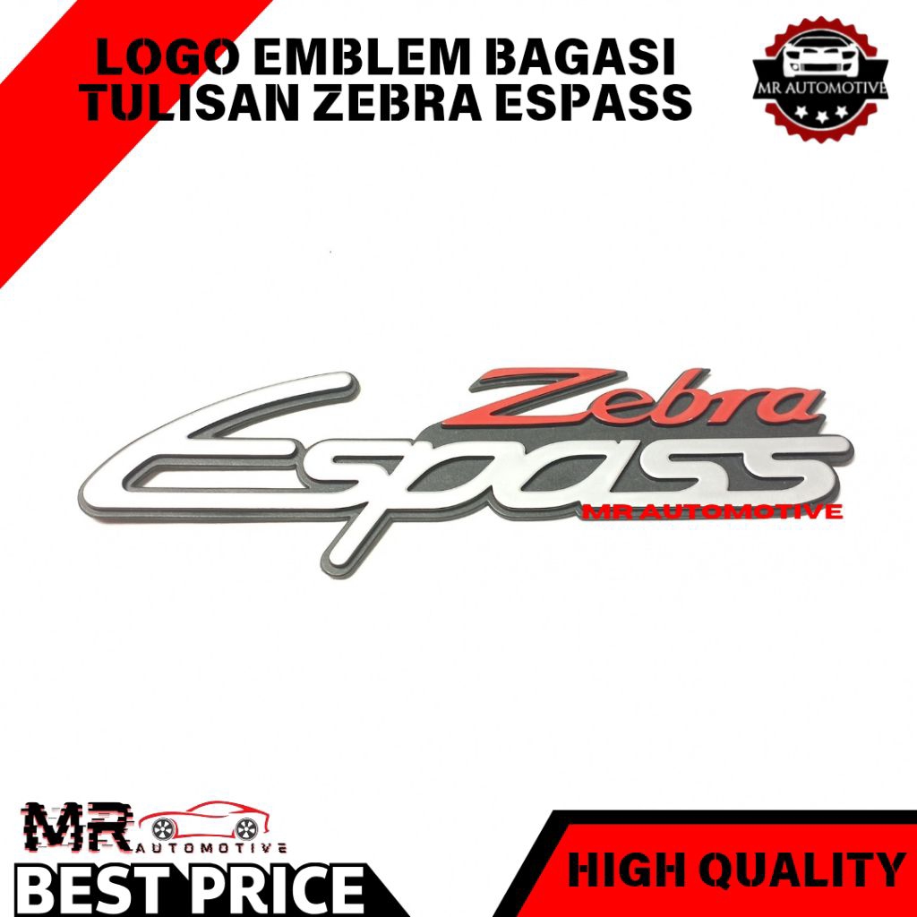 Logo Emblem Tulisan Zebra Espass ZebraEspass ORIGINAL