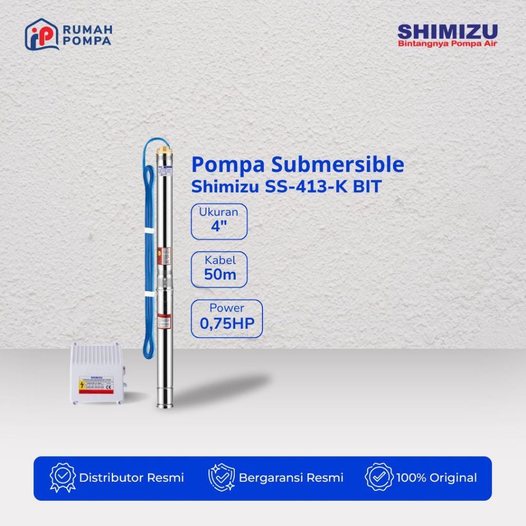POMPA SUBMERSIBLE STAINLES SHIMIZU SS-413-K BIT