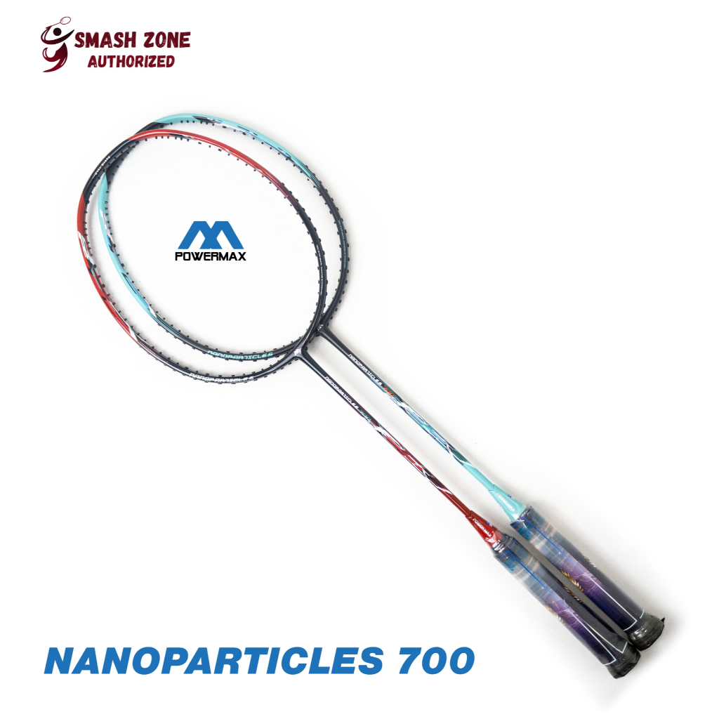 Raket Badminton POWER MAX Nanoparticles 700 Original 3U 32 Lbs Racket Bulutangkis Carbon Graphite