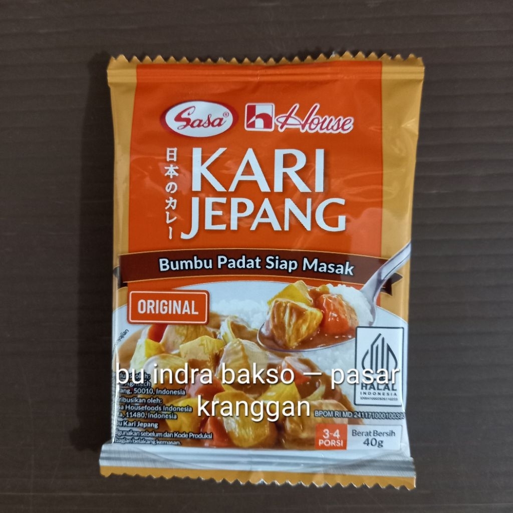 

house kari jepang curry roux 40gr kare blok original spicy