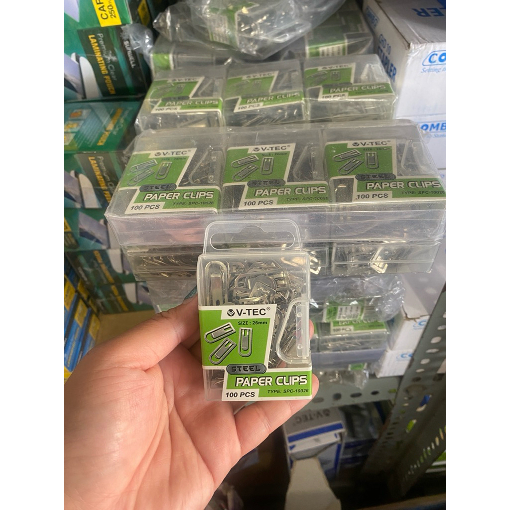 

V-Tec Steel Paper Clip / Klip Penjepit Kertas Besi SPC-10026