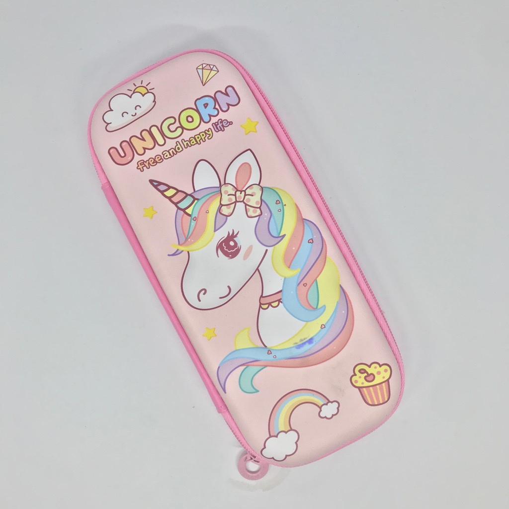 

Kotak Pensil Timbul 3D Fancy Pink Unicorn