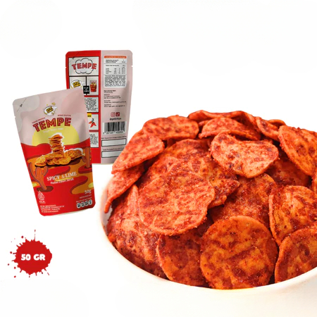 

Keripik Tempe Pedas Gurih Renyah 50gr Gelichips Makanan Kering Tempe Kripik Cemilan Enak