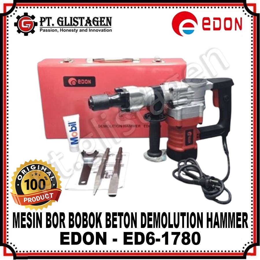 EDON ED6-1780 Mesin Bor Bobok Beton Rotary Jack Hammer Demolition Drill ED6-1780 6-1780 1780 ORIGINA