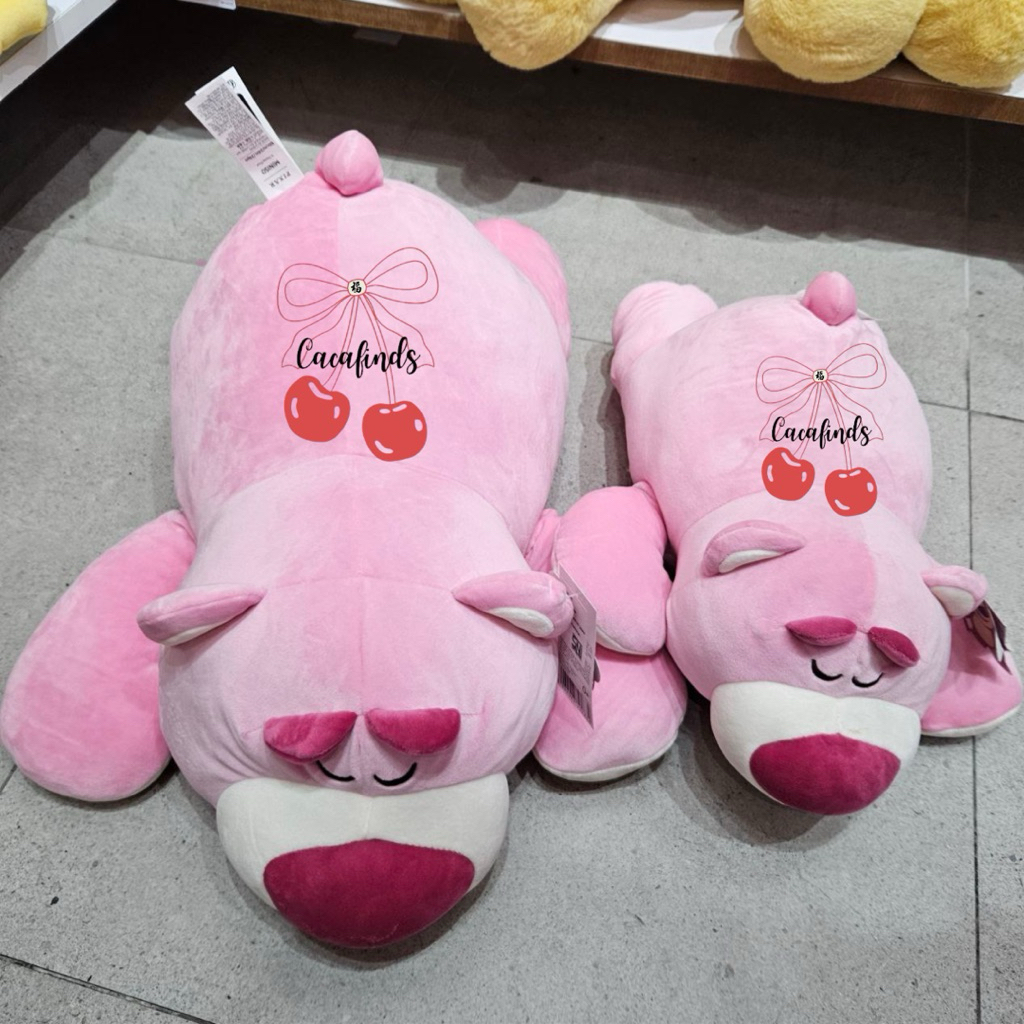 MINISO x Disney‼️Boneka Jumbo & Medium Lotso Lying Doll Collection (45 & 60 cm)